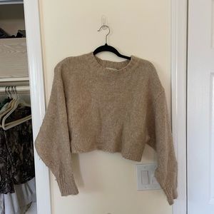 Cropped top short sweater